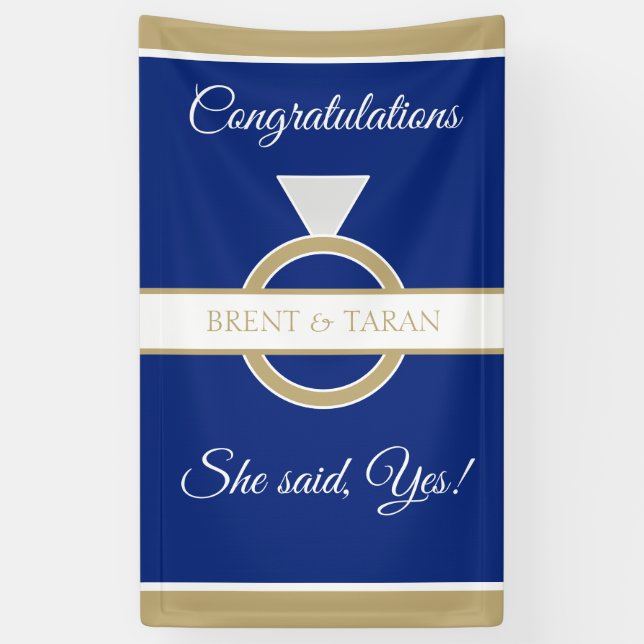 Perfect Engagement Party Banner (Vertical)