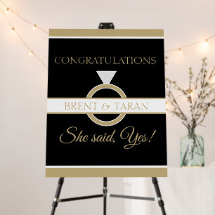 Perfect Engagement Party Welcome sign