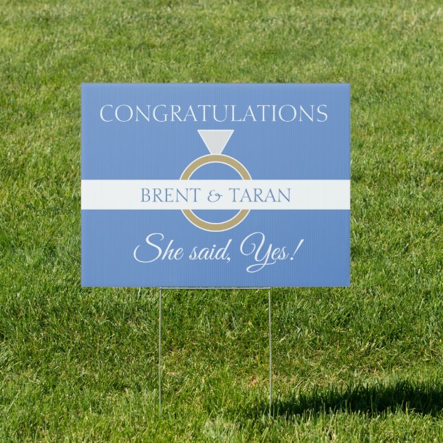 Perfect Engagement Party Yard Sign (Insitu)