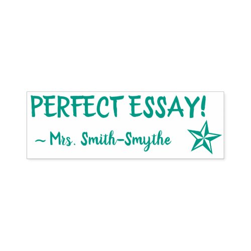PERFECT ESSAY Instructor Rubber Stamp