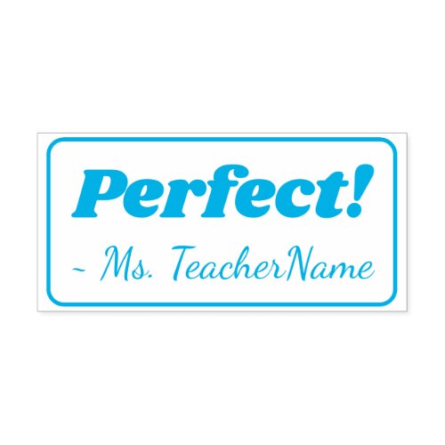Perfect Feedback Rubber Stamp