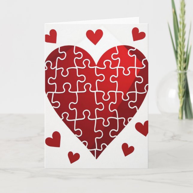 Perfect Fit Heart Puzzle Card (Front)