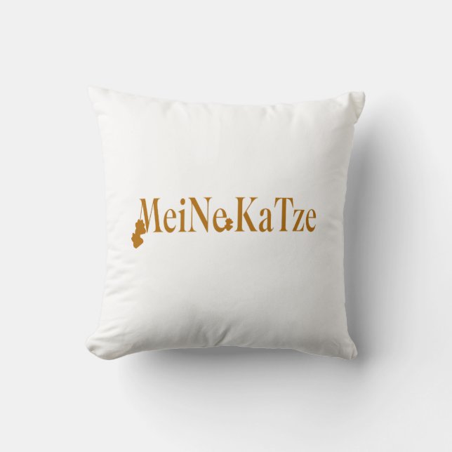 Perfect for Cat Lover. Throw Pillow (Front)