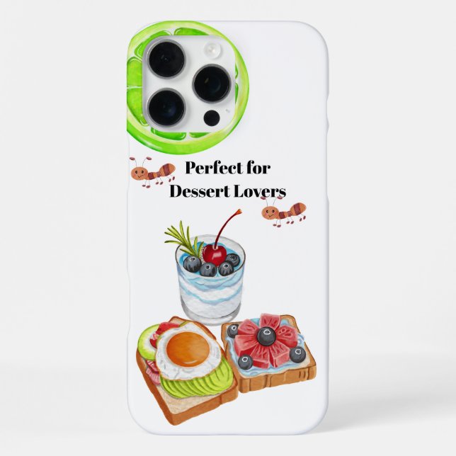 Perfect for dessert lovers  iphone case (Back)