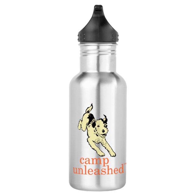 Perfect for hikes! 18oz capacity stainless steel water bottle (Right)