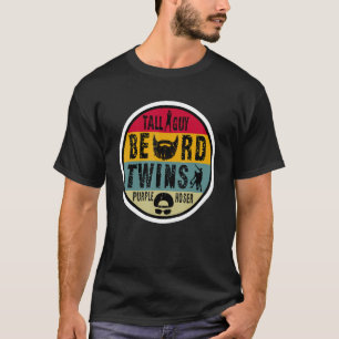 Perfect For Kids Dude Tall Guy Beard Twins Purple T-Shirt