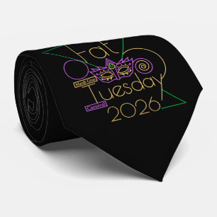 Perfect for Mardi Gras 2026 Neck Tie