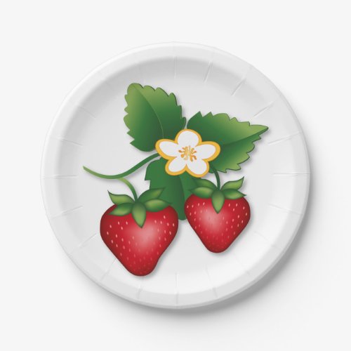 Perfect for Strawberry Pie or Strawberry Shortcake Paper Plates