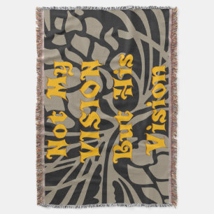 Perfect futuristic vision for winter throw blanket