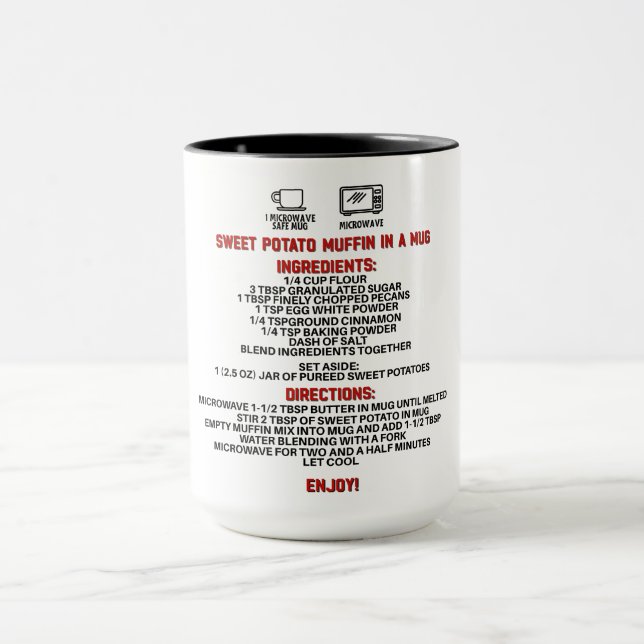 Perfect Gift/Blueberry Sweet Potato Muffin Mug (Center)