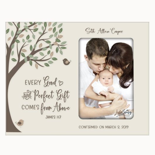Perfect Gift Cute Ivory Wooden Picture Frame (Front)