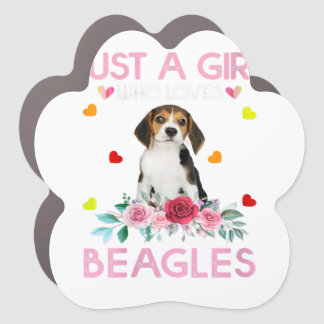 Perfect Gift for Dog Beagle Owner Pet Lover Car Magnet