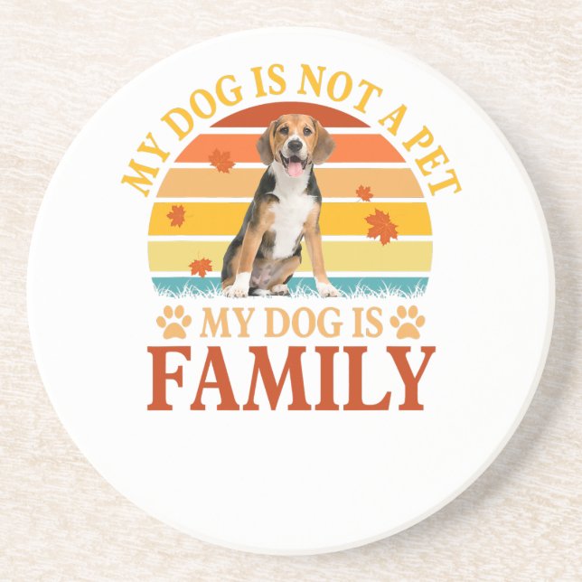 Perfect Gift for Dog Beagle Owner Pet Lover Coaster (Front)