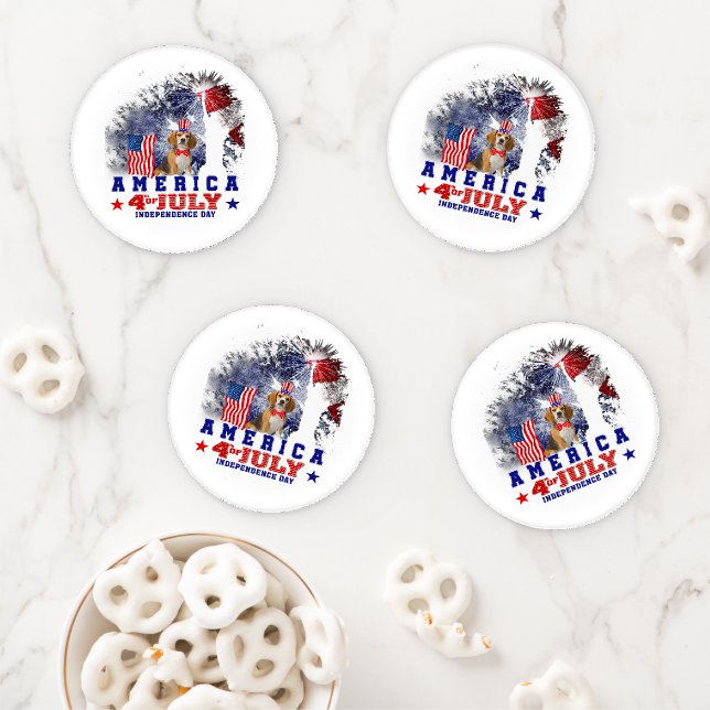 Perfect Gift for Dog Beagle Owner Pet Lover Coaster Set (In Situ)