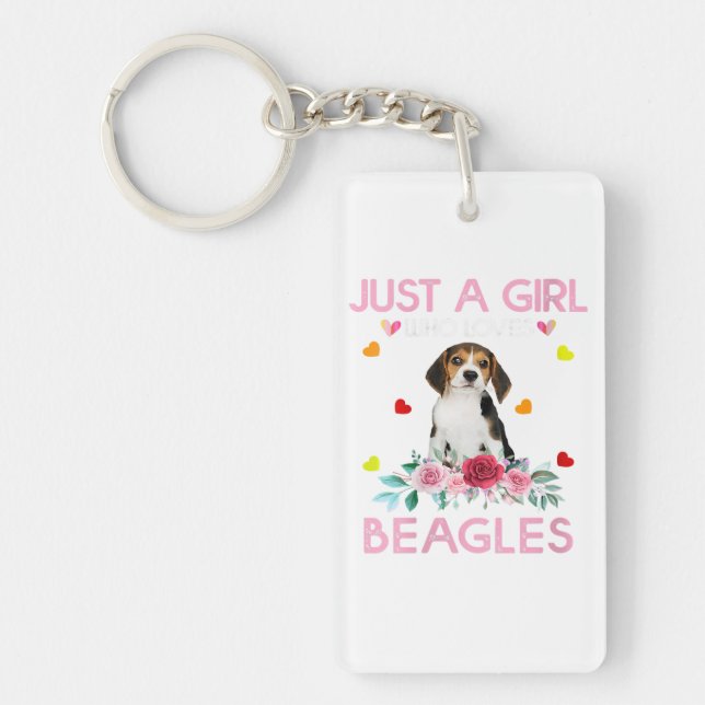 Perfect Gift for Dog Beagle Owner Pet Lover Keychain (Front)