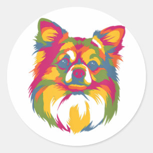 Perfect Gift for Dog Chihuahua Pet Lover Classic Round Sticker