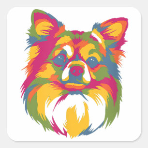 Perfect Gift for Dog Chihuahua Pet Lover Square Sticker