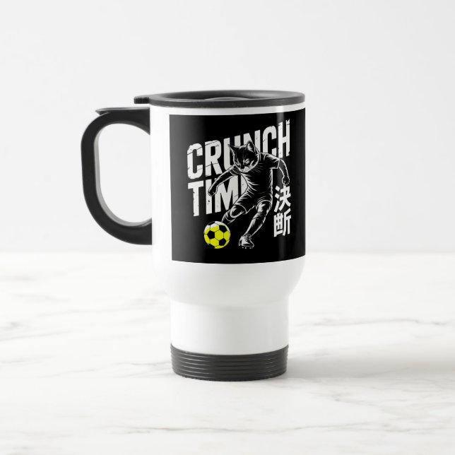Perfect Gift for Football Loving Cat Owners Travel Mug (Left)