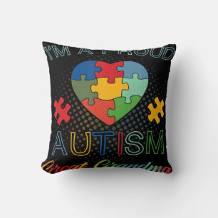 Perfect Gift Idea for Men, Women - Autism Great Gr Throw Pillow