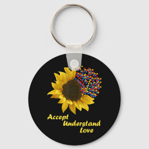 Perfect Gift Idea for Men / Women .Shirt for autis Keychain