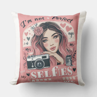 Perfect Girl Throw Pillow