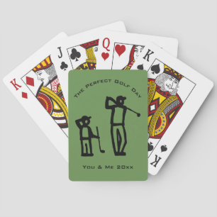 Perfect Golf Day Father's Day Poker Cards