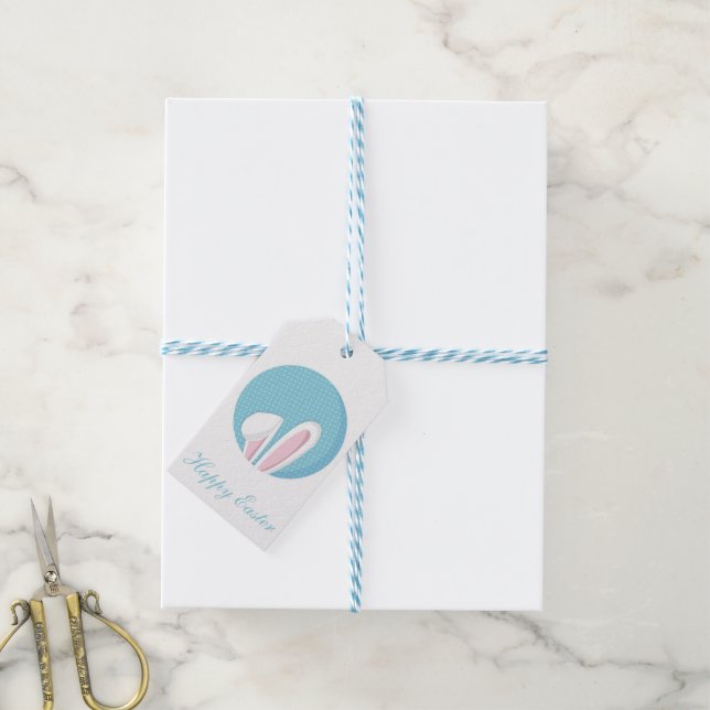Perfect Happy Easter, Bunny  Gift Tags (With Twine)