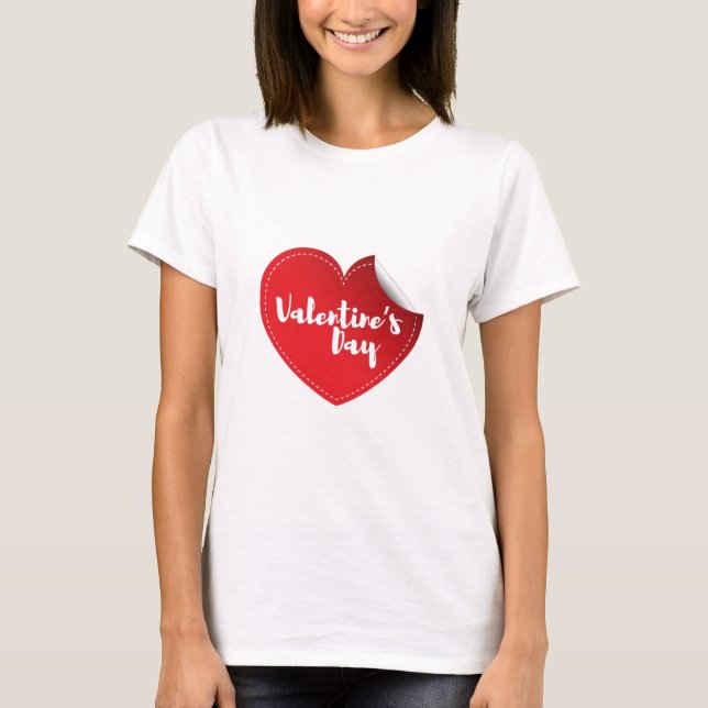 Perfect Happy Valentine's Day Couple T-Shirts (Front)