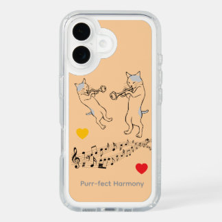 Perfect Harmony Cats & Trombone Speck Case – Peach