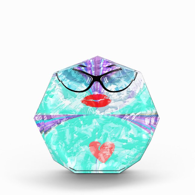 Perfect heart acrylic award (Front)