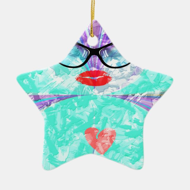 Perfect heart ceramic ornament (Front)