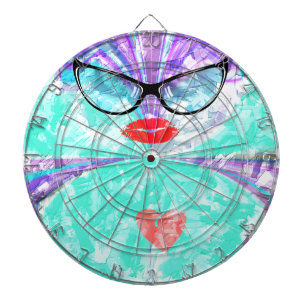 Perfect heart dart board