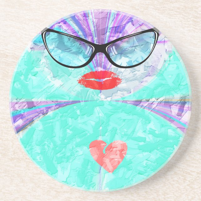 Perfect heart drink coaster (Front)