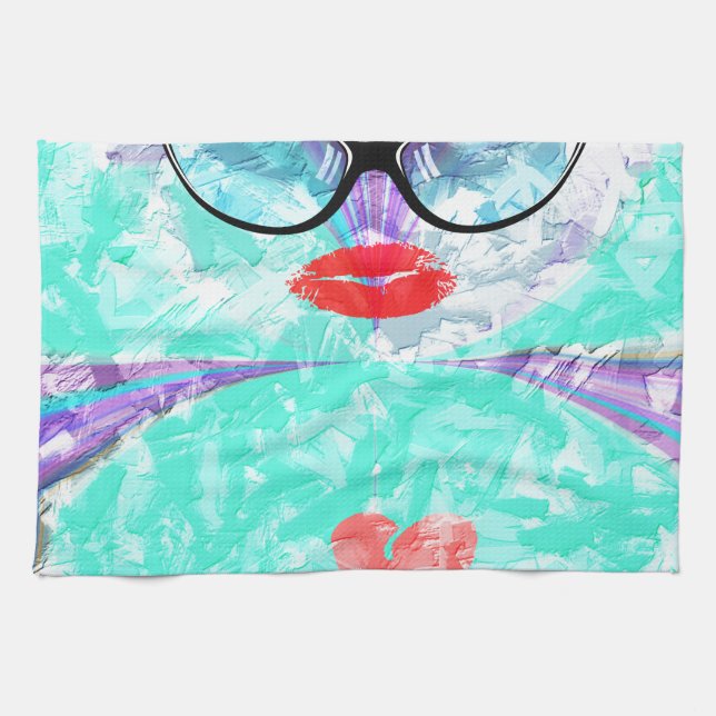 Perfect heart kitchen towel (Horizontal)