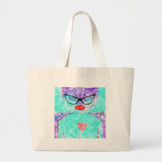 Perfect heart large tote bag