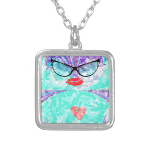 Perfect heart silver plated necklace