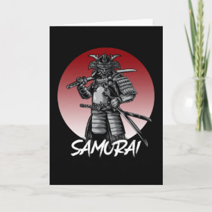 Perfect Honored Samurai Retro - Black and White Card
