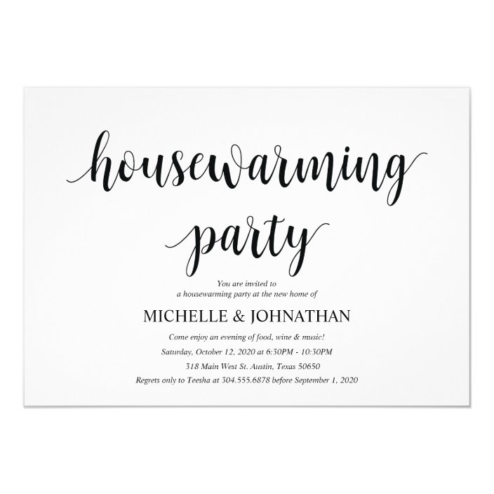 Housewarming Party Invitation Template from rlv.zcache.com