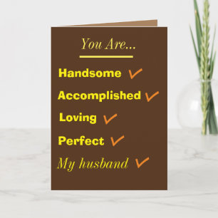 Perfect Husband Holiday Card
