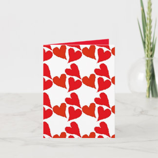 Perfect I love you, Valentine Hearts Holiday Card