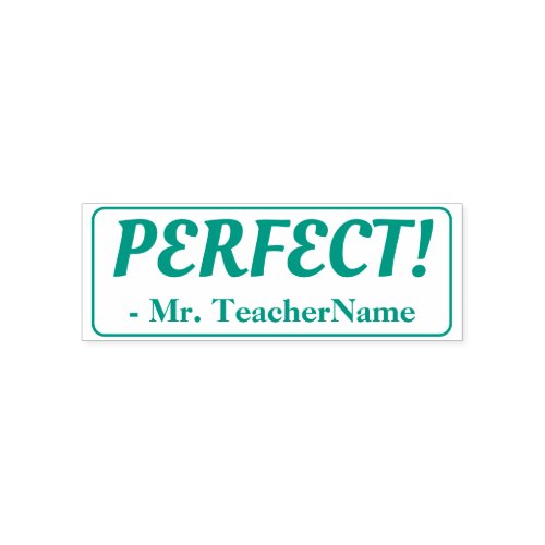 PERFECT Instructor Feedback Rubber Stamp