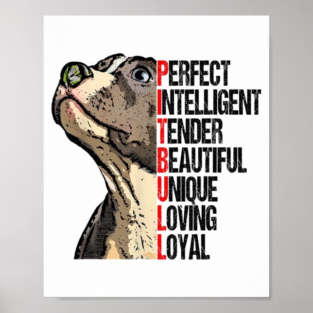 Perfect Intelligent Tender Beautiful Unique Loving Poster (Front)
