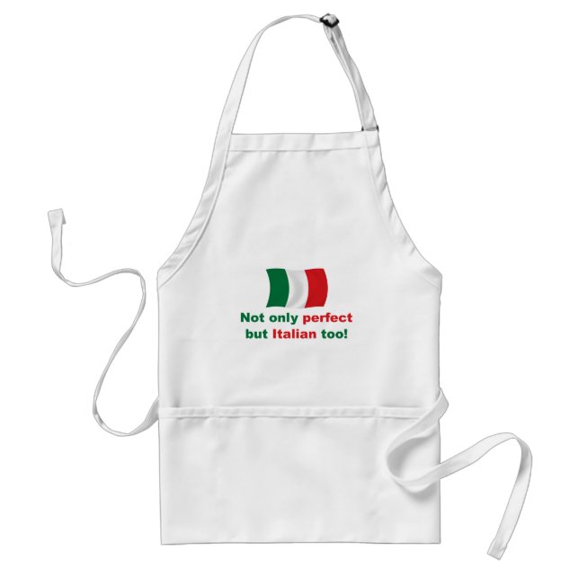 Perfect Italian Adult Apron (Front)