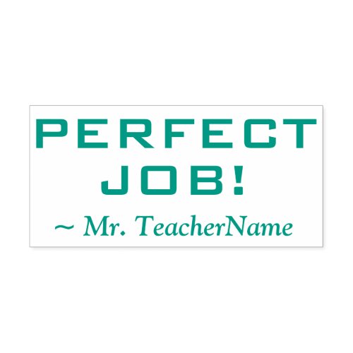 PERFECT JOB Assignment Marking Rubber Stamp