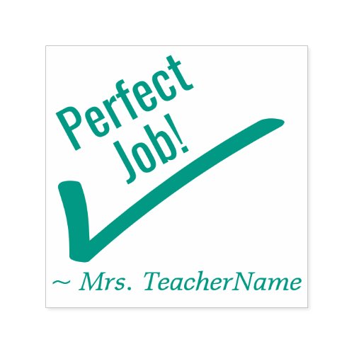 Perfect Job Feedback Rubber Stamp