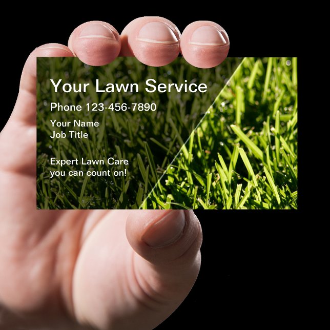 Perfect Lawn Mowing Service Business Card (Creator Uploaded)