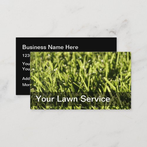 Perfect Lawn Service Business Card Template