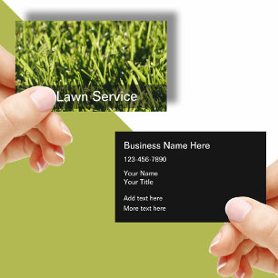 Perfect Lawn Service Business Card Template