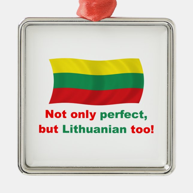 Perfect Lithuanian Metal Ornament (Front)