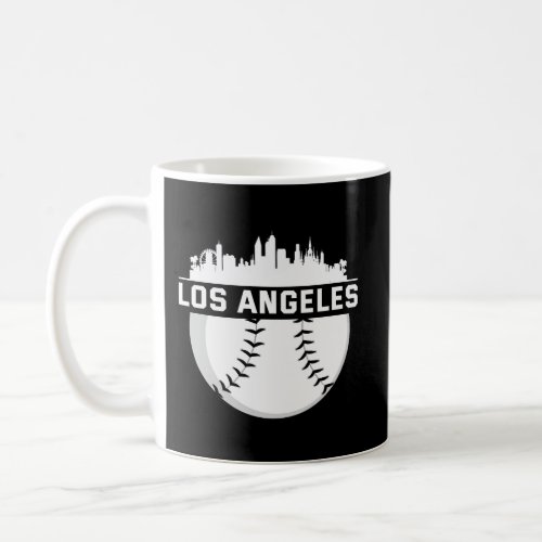 Perfect Los Angeles City Skyline Baseball Designed Coffee Mug